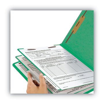 Smead® Colored End Tab Classification Folders W- Dividers, 2 Dividers, Letter Size, Green, 10-box freeshipping - TVN Wholesale